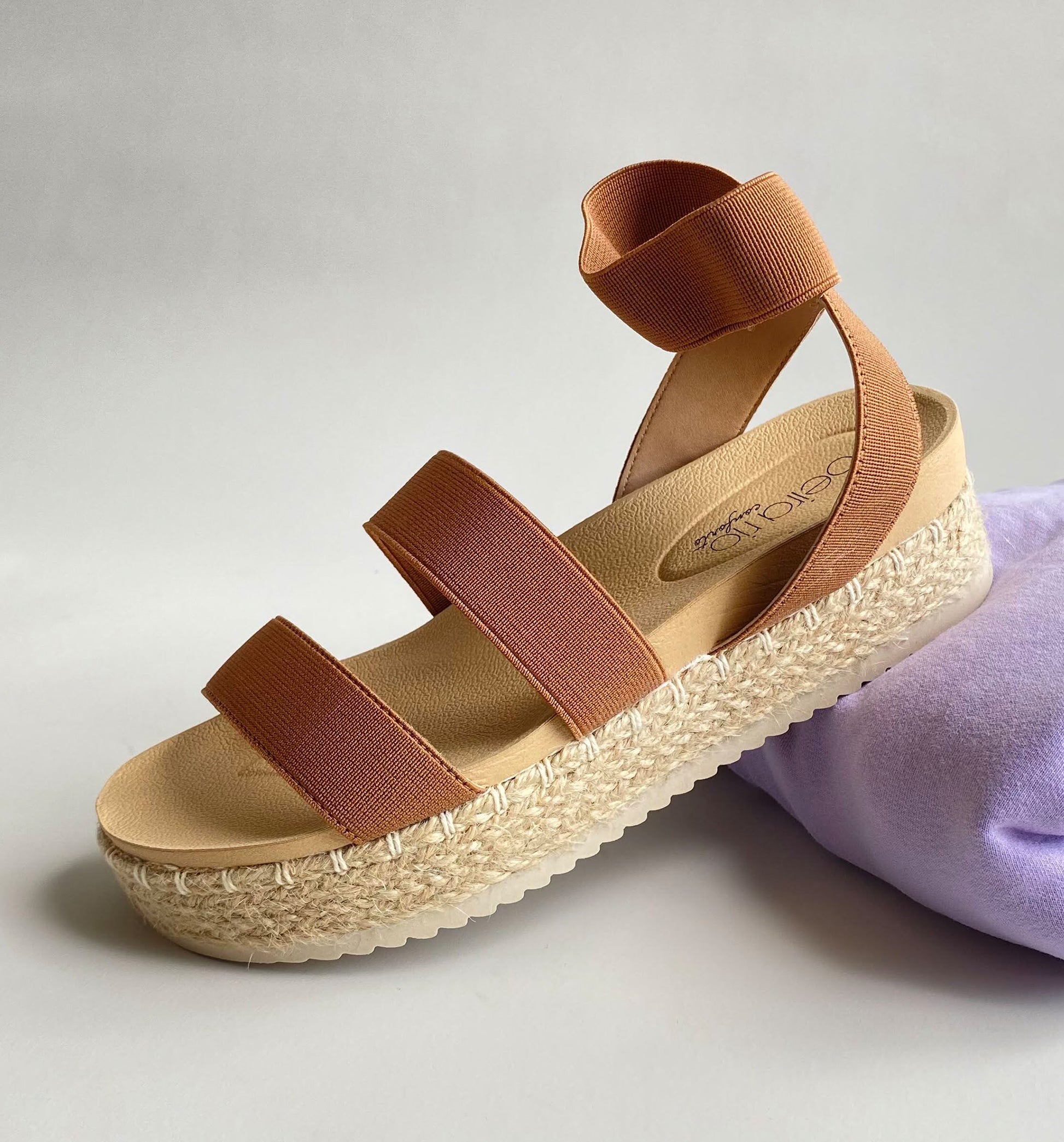Sandalias de plataforma yute Beira Rio
