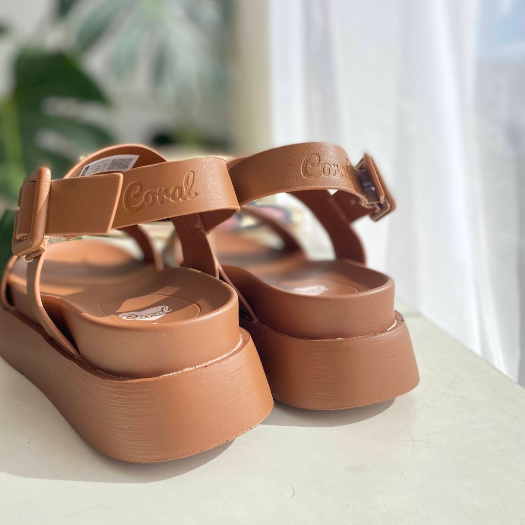 Sandalias CORAL ATENEA CAMEL PU