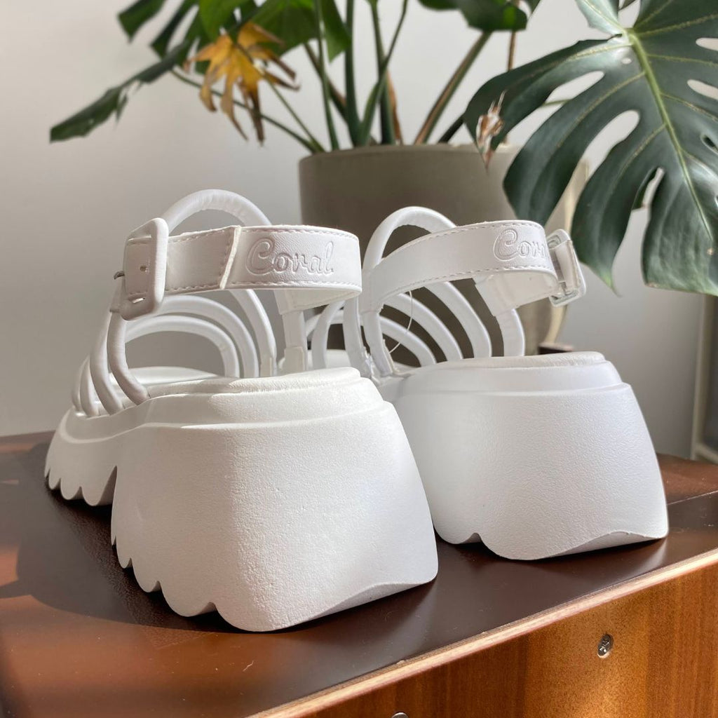Sandalias CORAL FILIPA ALL WHITE PU