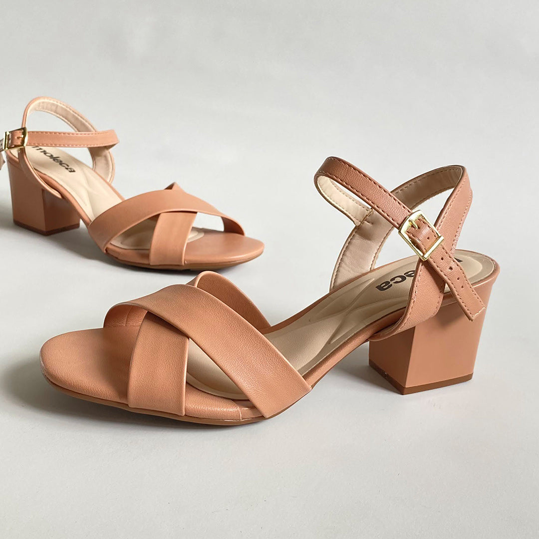 Sandalias de tacón cuadrado Moleca