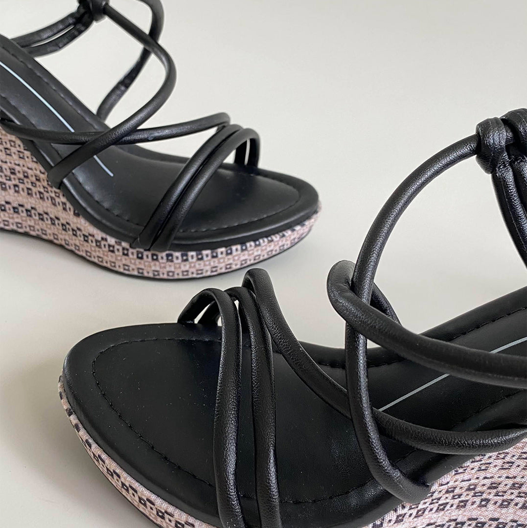 Sandalias de cuña Wrap Moleca