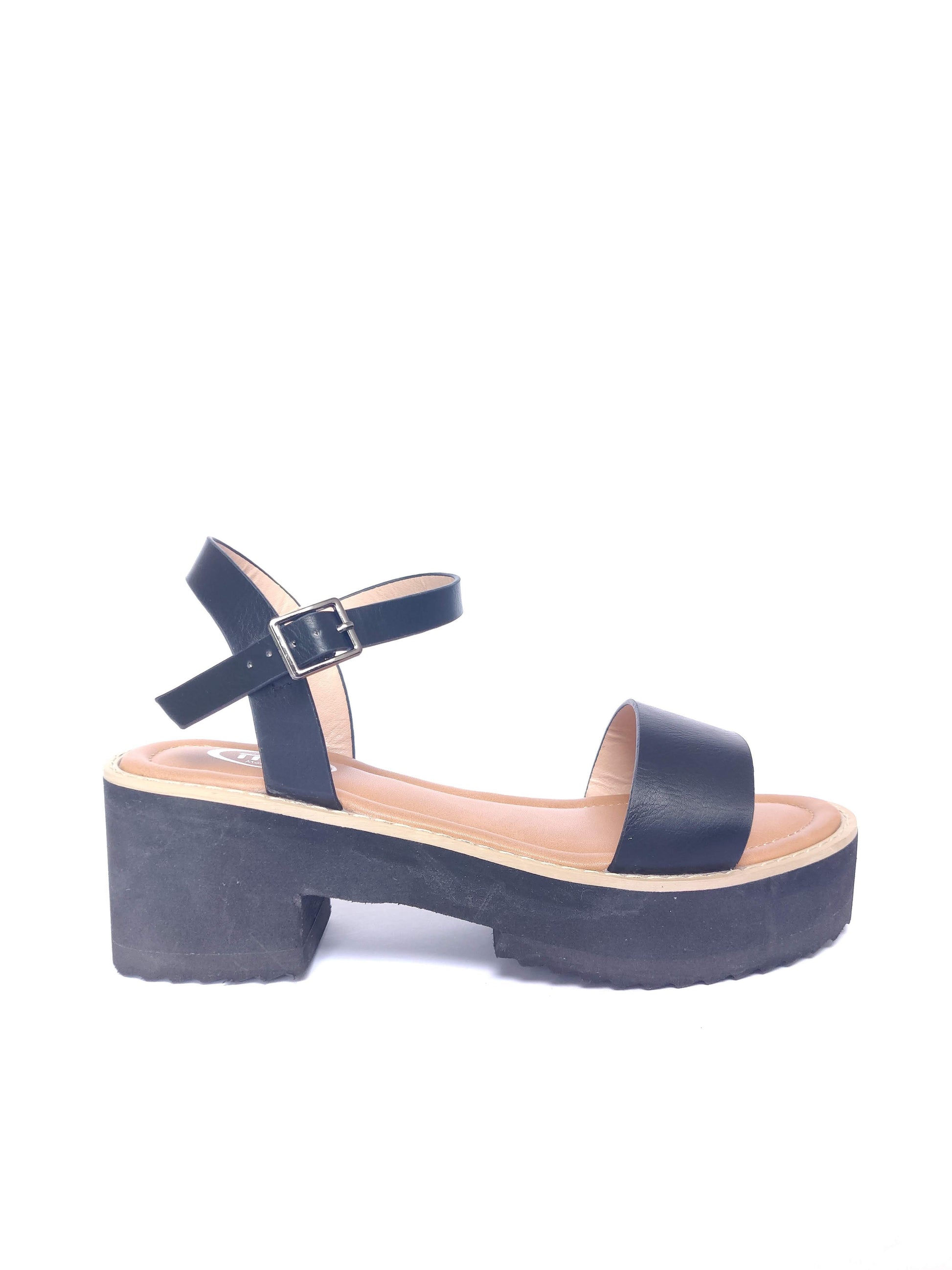Sandalias de plataforma Negras Mios