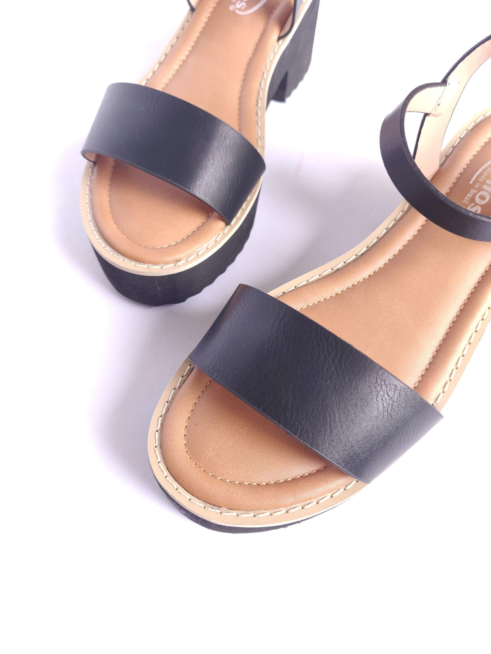 Sandalias de plataforma Negras Mios