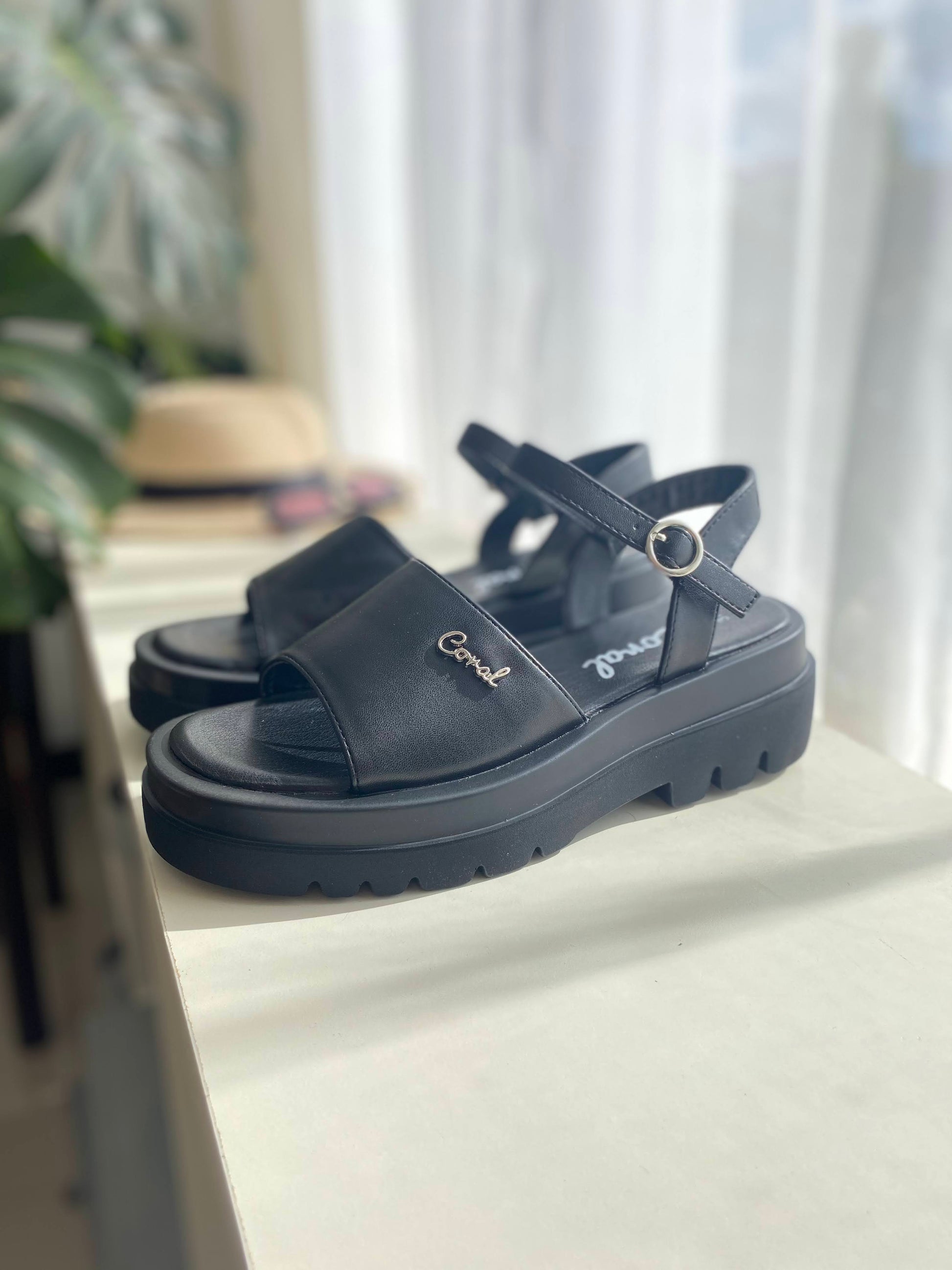 Sandalias CORAL FIONA BLACK GLOSS