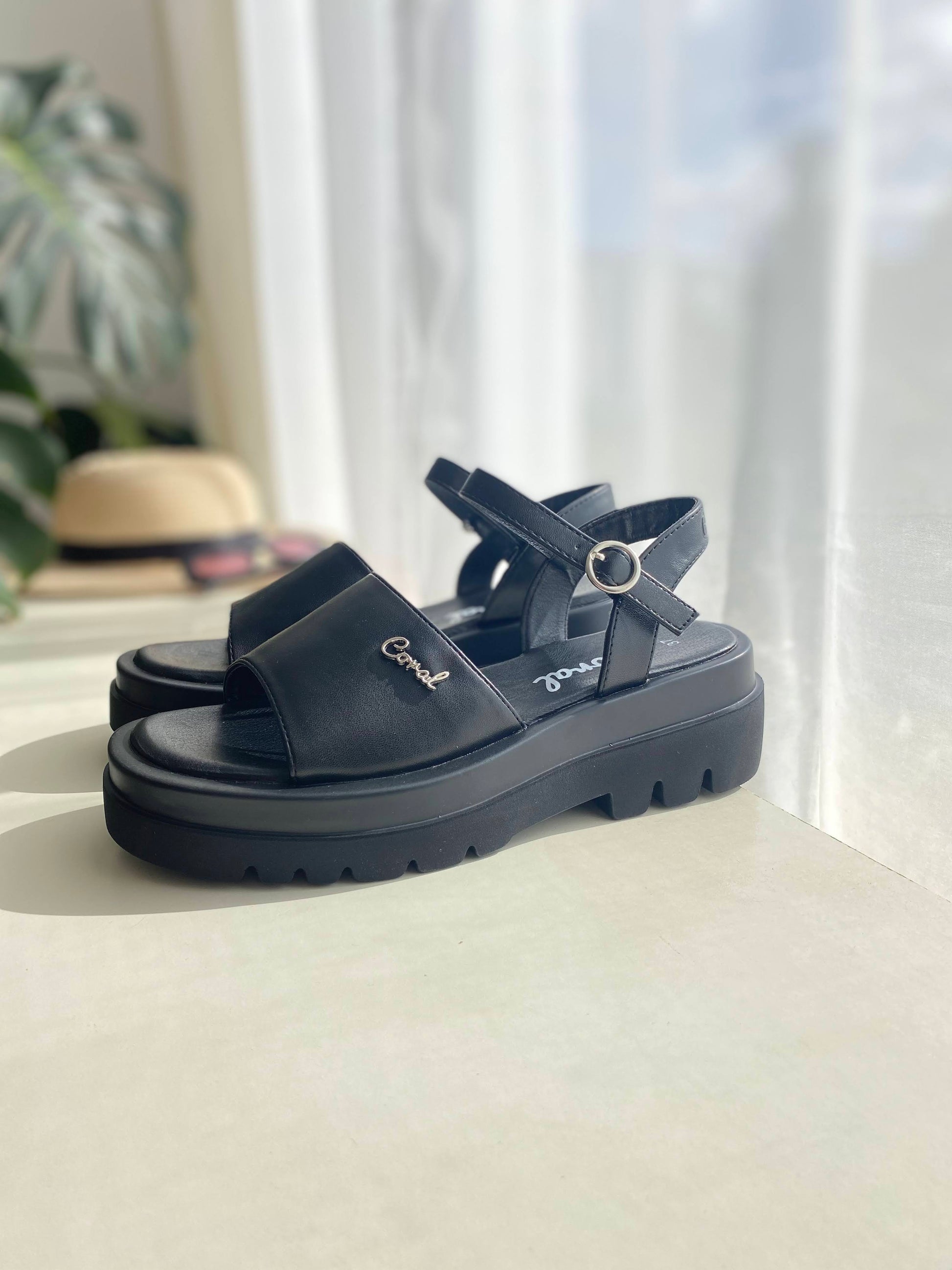 Sandalias CORAL FIONA BLACK GLOSS