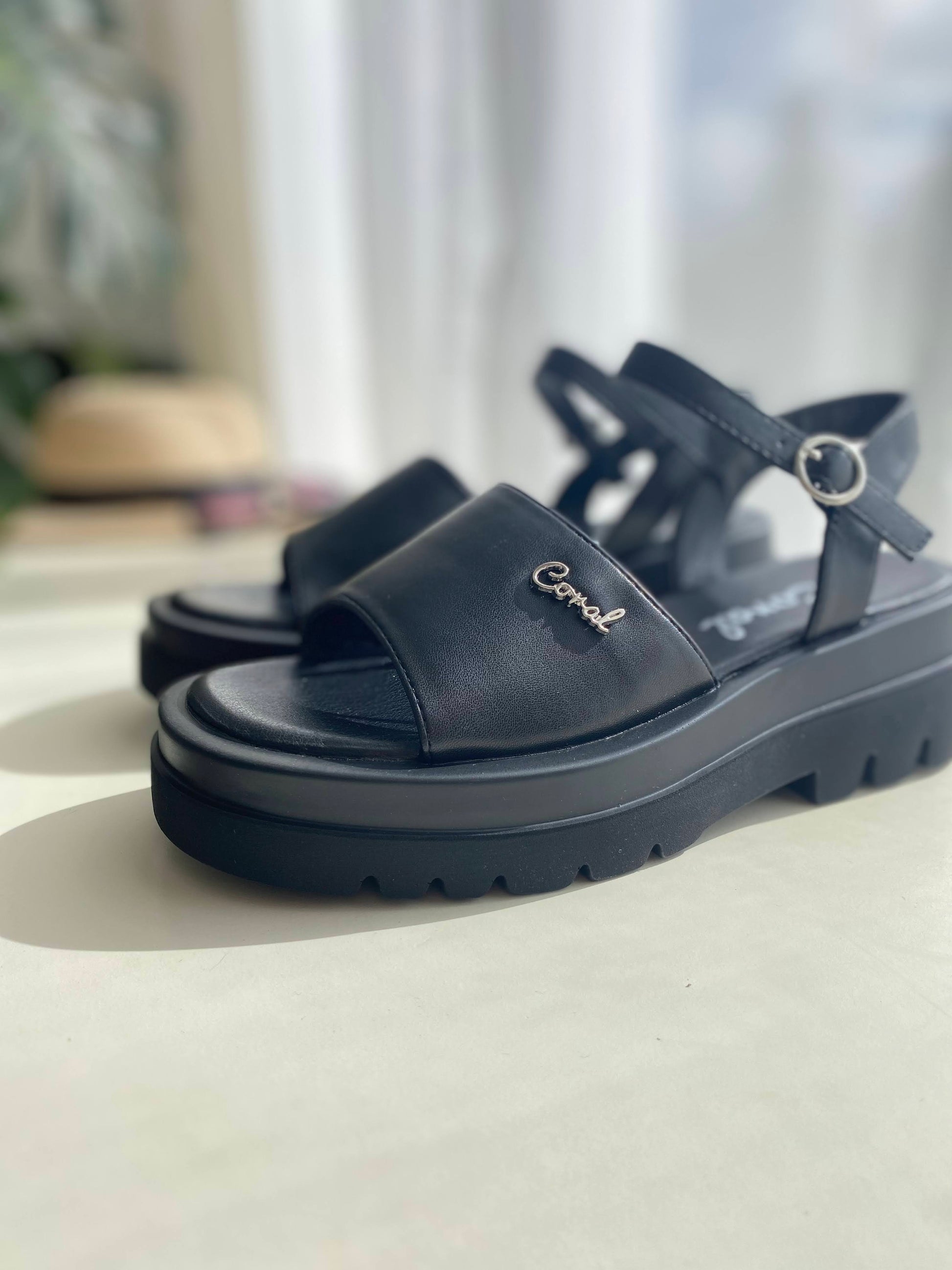 Sandalias CORAL FIONA BLACK GLOSS