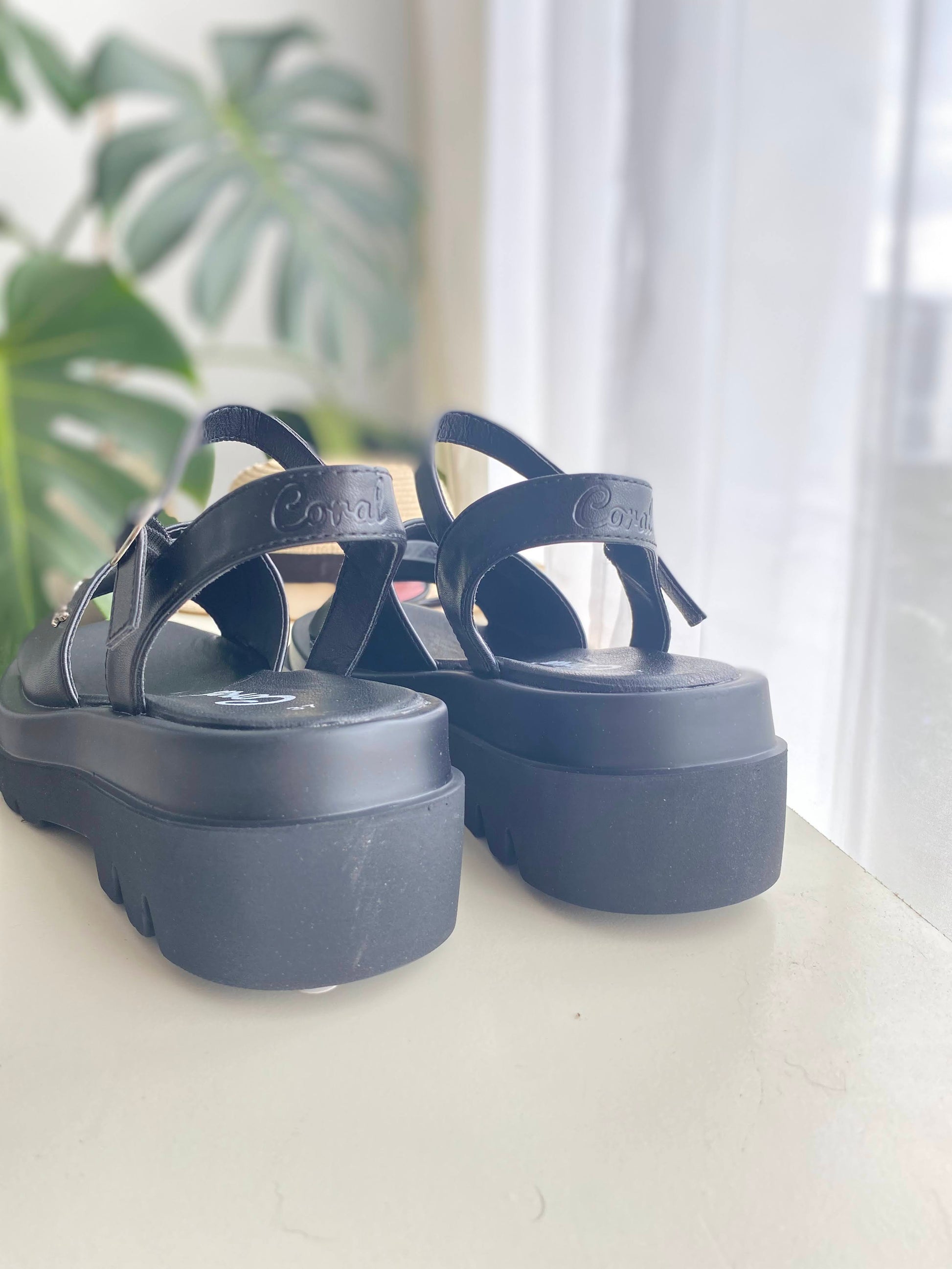 Sandalias CORAL FIONA BLACK GLOSS