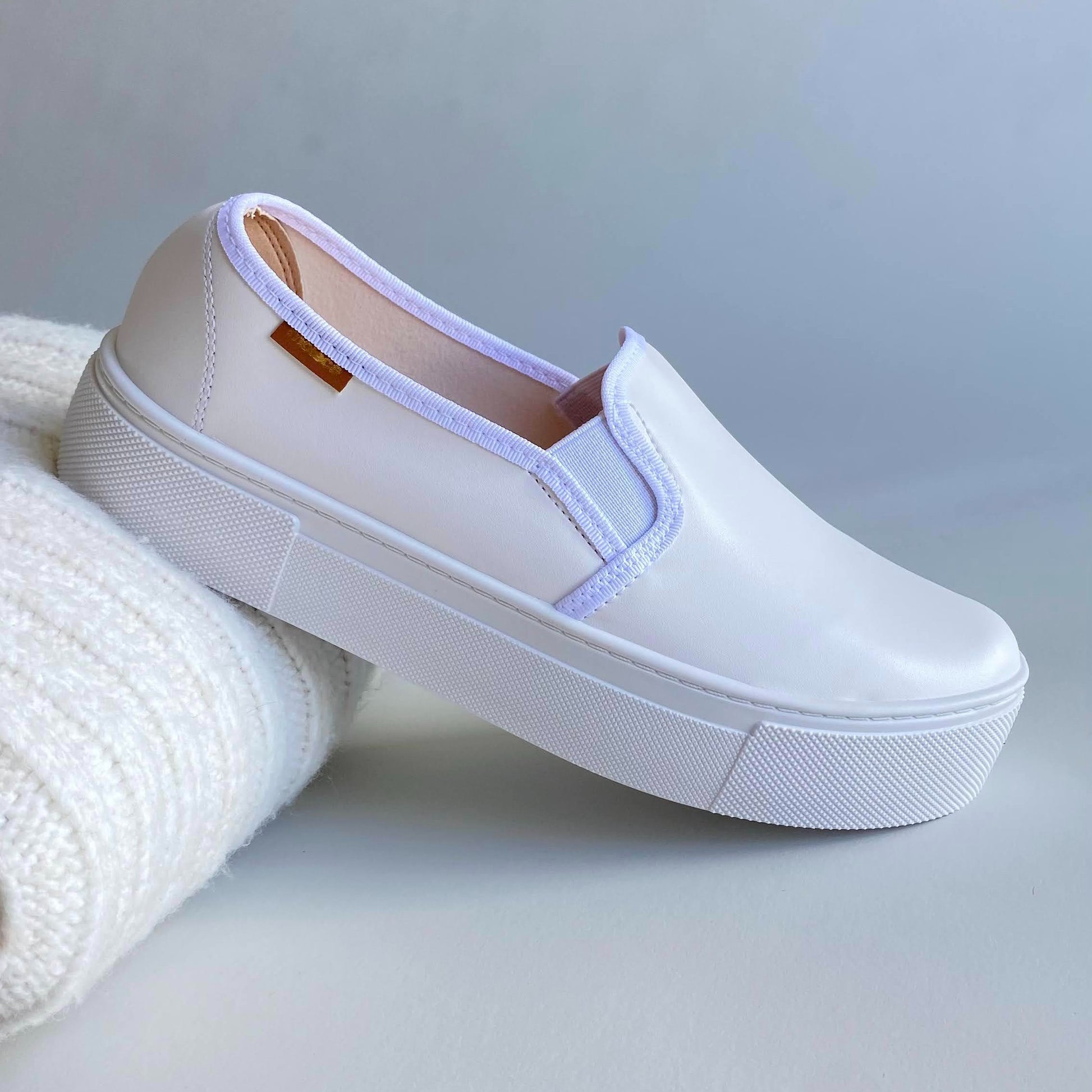 Tennis blancas de plataforma sider Moleca