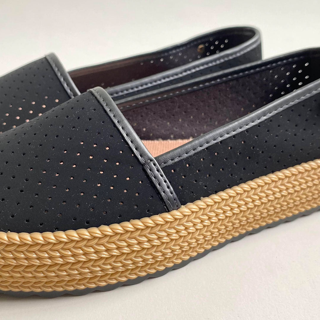 Flats Sider Plataforma Negro Moleca