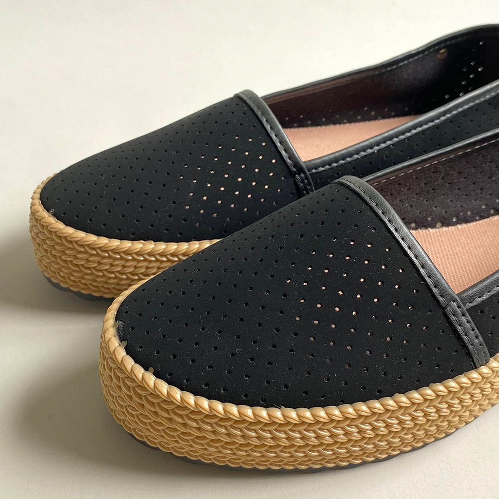 Flats Sider Plataforma Negro Moleca