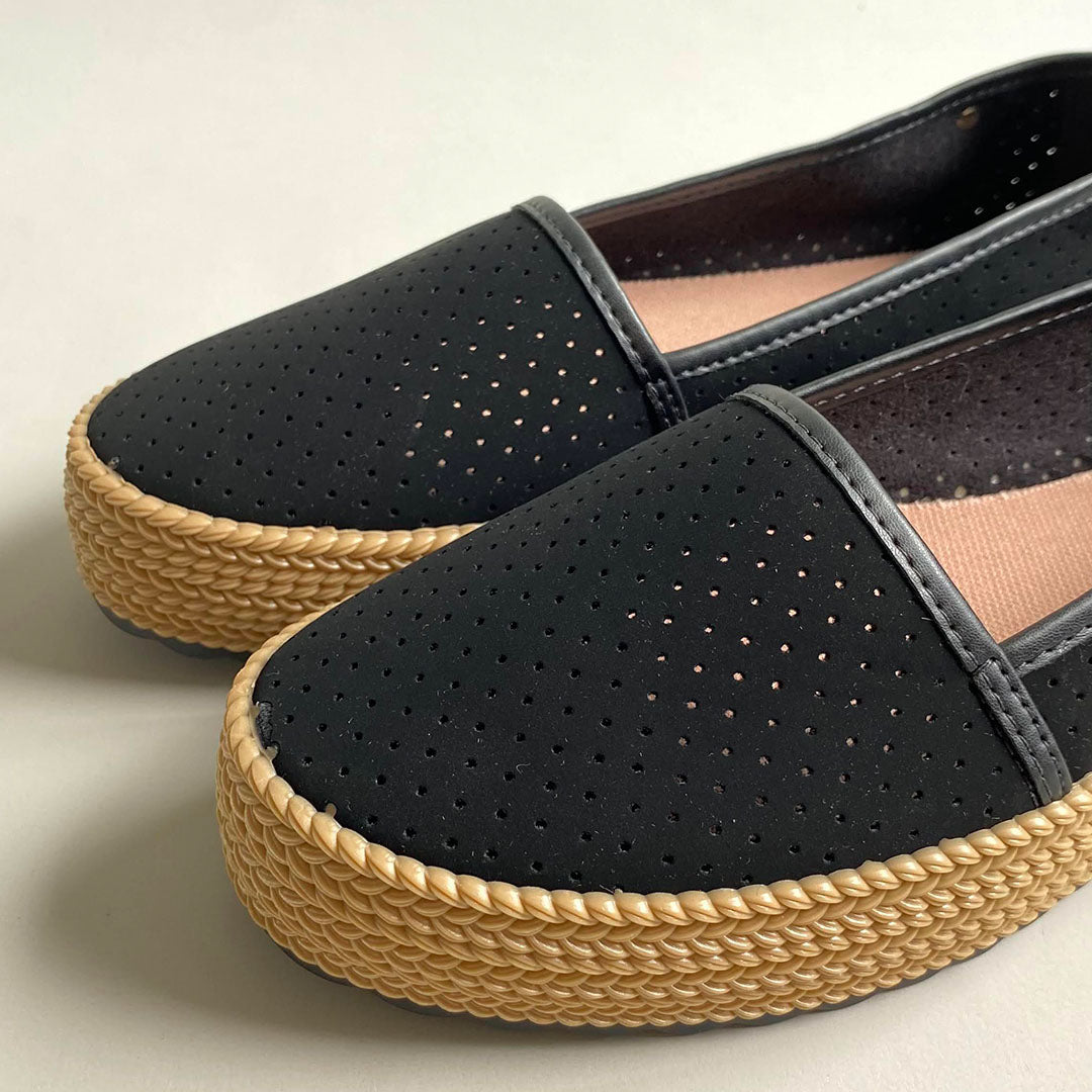 Flats Sider Plataforma Negro Moleca