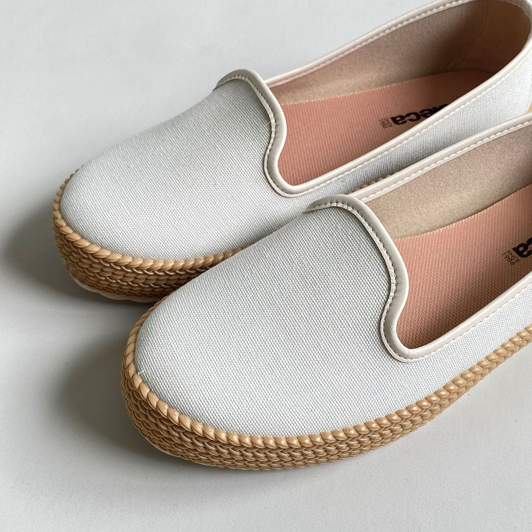 Flats Sider Plataforma Blanco Moleca